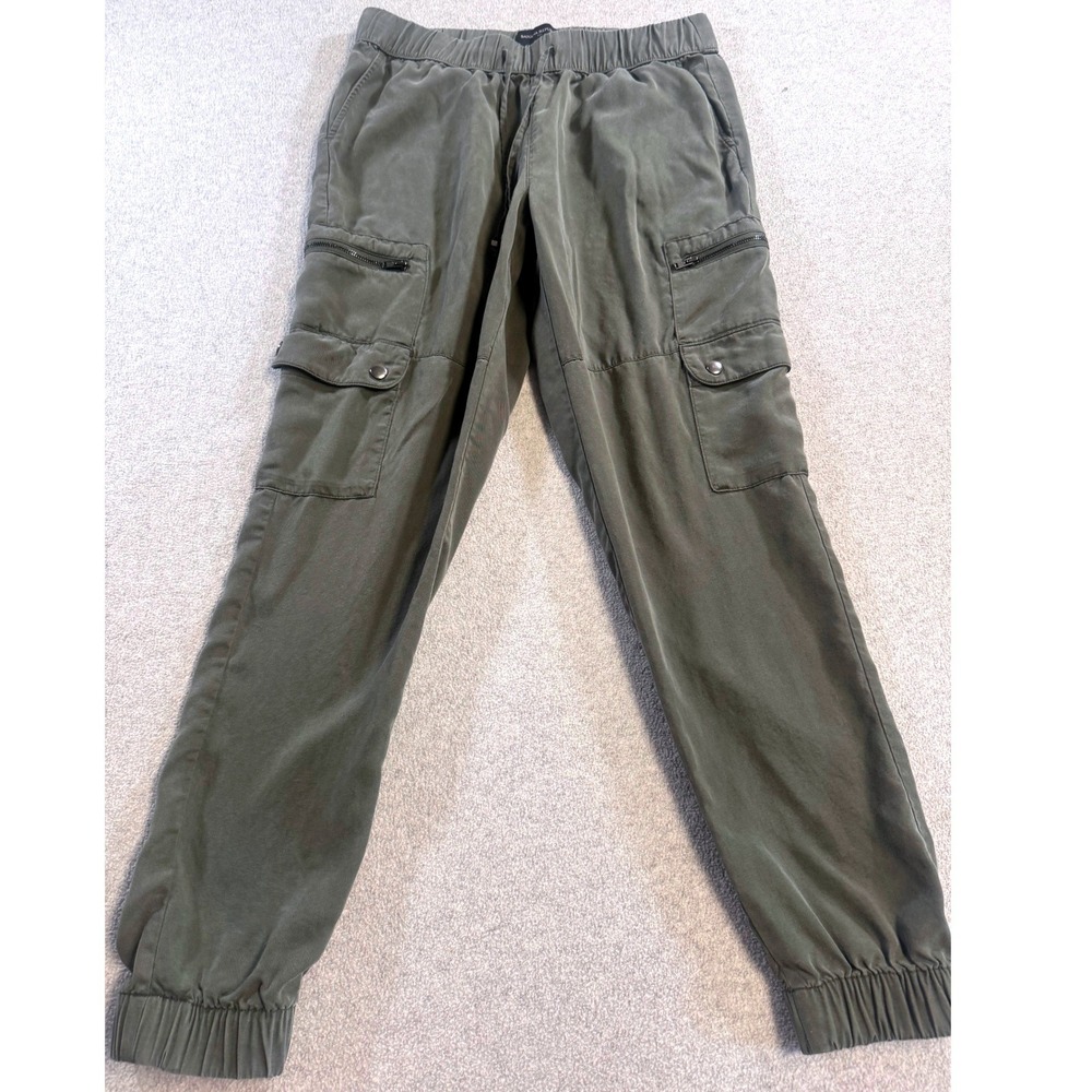 Banana Republic Cargo Jogger Pants Womens XS Olive Green‎ Good Utility Tapered